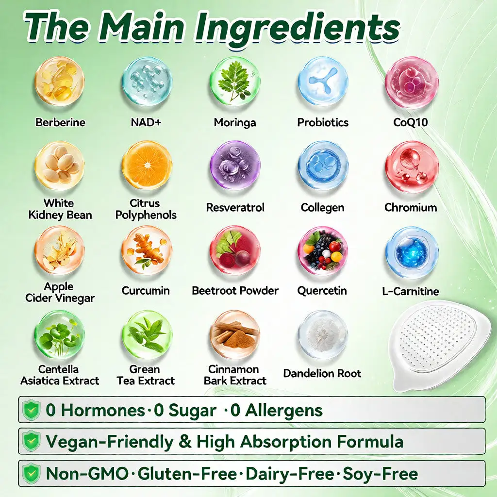 OFFICIAL
BRAND
๐ฟ๐๐ค๐ก๐๐ง๐ค๐ฏ๐ยฎ
๐Moringa & Berberine 10-IN-1 Advanced Nano Microneedle Patch (Once Daily, visible changes in 7 days) โ
Obesity, Diabetes, Sleep Apnea, And Joint Issues