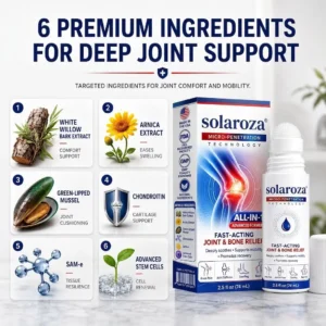 Solaroza® 0.05mm Microneedle Fast-Acting Joint & Bone Relief Roll-On