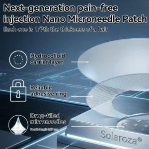 Solaroza® 15-in-1 Advanced Nano Microneedle Patch | 8-Hour Metabolic Support, Cravings Control & Skin Firming.