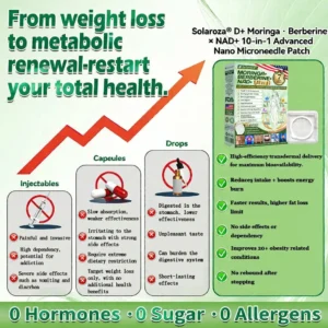 Solaroza® 15-in-1 Advanced Nano Microneedle Patch | 8-Hour Metabolic Support, Cravings Control & Skin Firming.